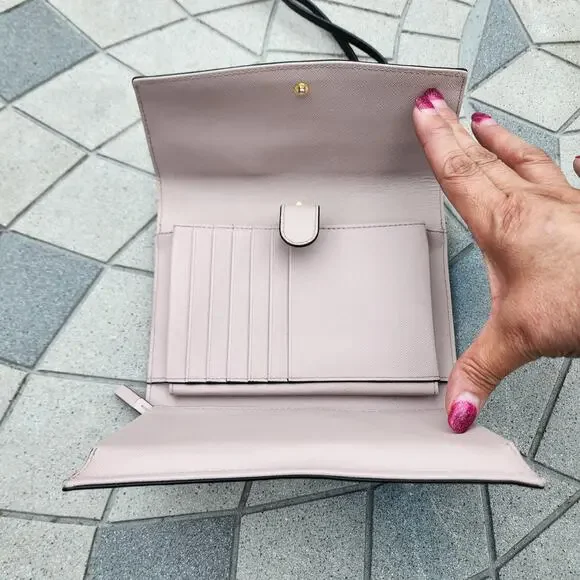 Kate Spade Laurel Way Winni Saffiano Leather Crossbody Clutch Wallet - Picture 8 of 11